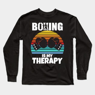 Boxing Is My Therapy Long Sleeve T-Shirt